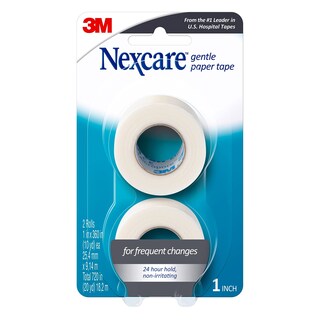 Foto 3 | Cinta Adhesiva De Papel Médica Nexcare Gentle De 1 Cm X 9 M, 2 Rollos - Venta Internacional.