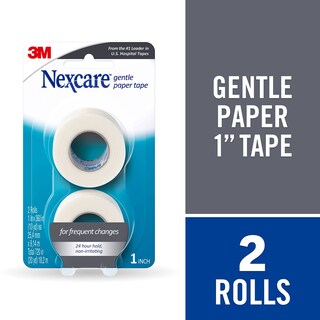 Foto 4 | Cinta Adhesiva De Papel Médica Nexcare Gentle De 1 Cm X 9 M, 2 Rollos - Venta Internacional.