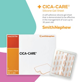 Foto 2 | Producto Para El Cuidado De Heridas Smith+nephew, Lámina De Gel De Silicona Cica-care - Venta Internacional.