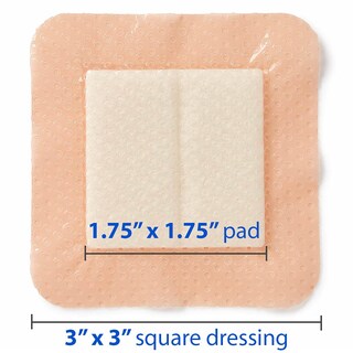 Foto 3 | Aderezo Medline Optifoam Gentle Ex Con Borde De 3 X 3 Cm (10 Unidades) - Venta Internacional.