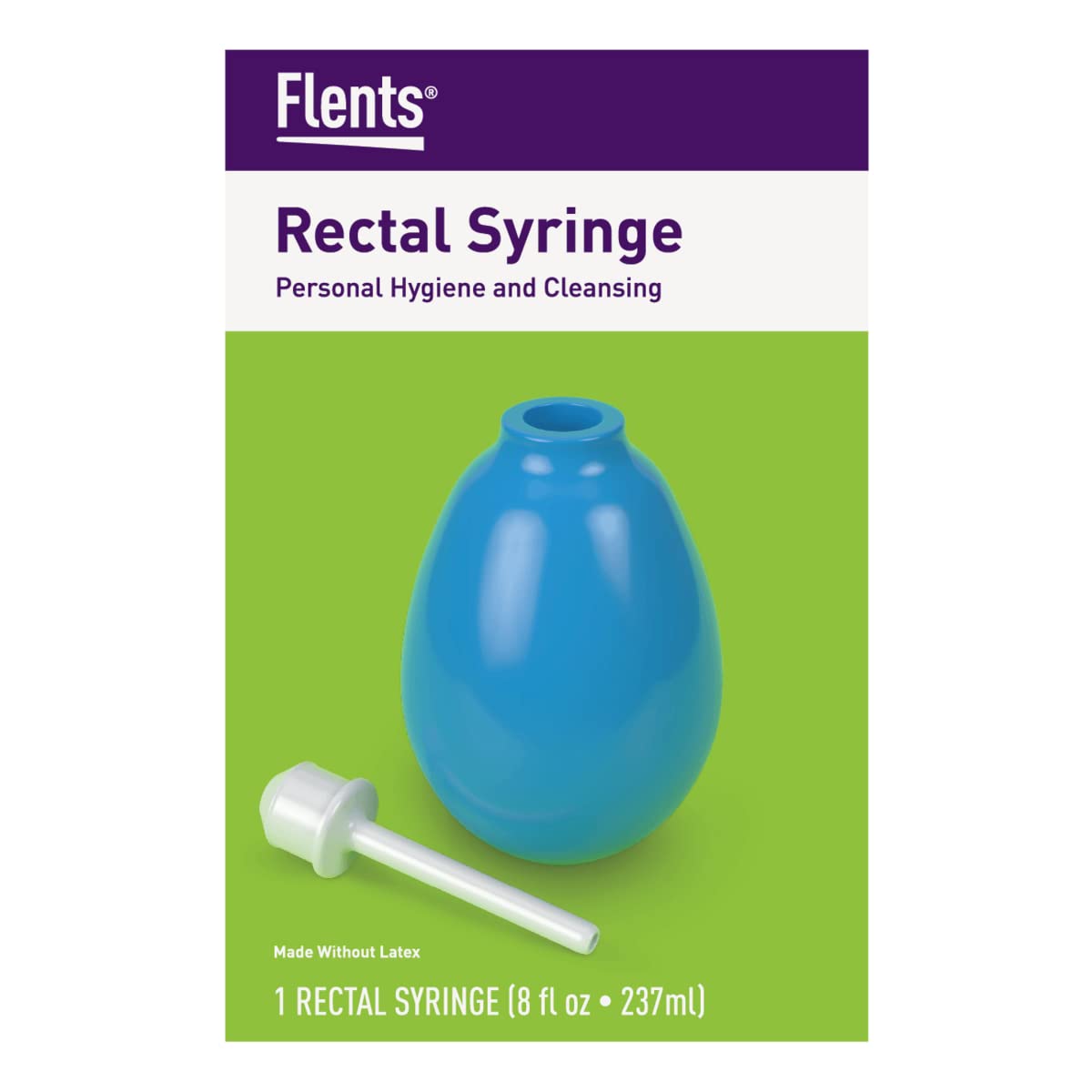Foto 2 | Jeringa Rectal Flents Reutilizable Y Fácil De Limpiar  237 Ml  Azul - Venta Internacional.