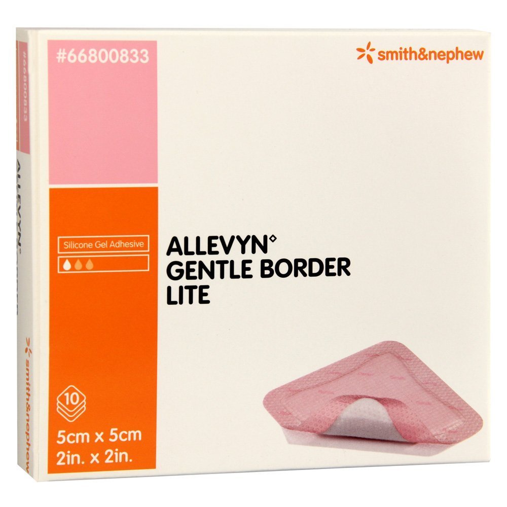 Foto 2 pulgar | Apósito Para Heridas Smith & Nephew Allevyn Gentle Border Lite 5 X 5 Cm - Venta Internacional.
