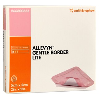 Foto 1 | Apósito Para Heridas Smith & Nephew Allevyn Gentle Border Lite 5 X 5 Cm - Venta Internacional.