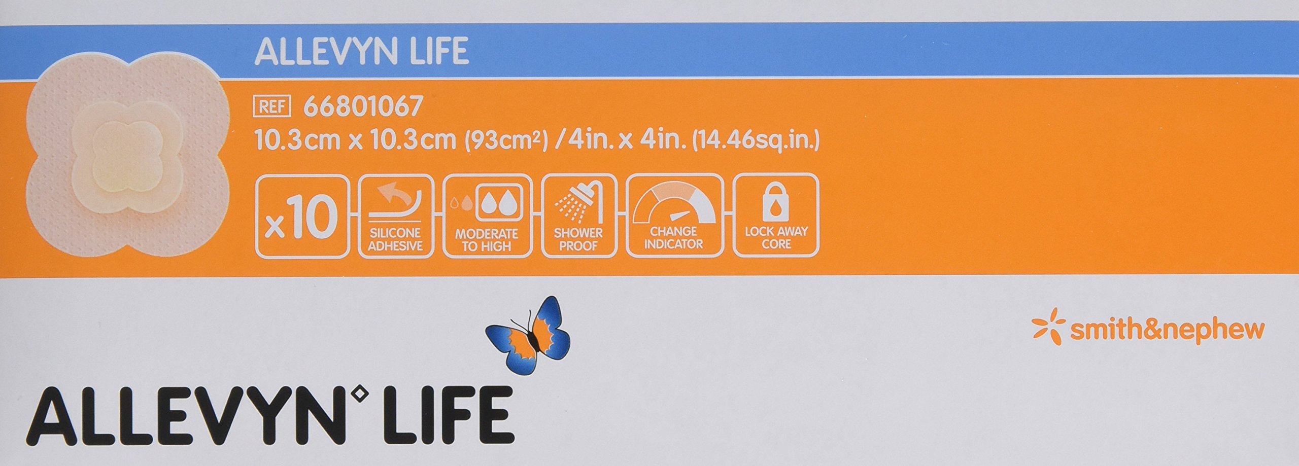 Foto 4 pulgar | Apósito Para Heridas Smith & Nephew Allevyn Life  10 Unidades  10 X 10 Cm - Venta Internacional.