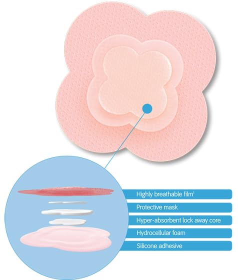 Foto 3 | Apósito Para Heridas Smith & Nephew Allevyn Life 15 Cm X 15 Cm (10 Unidades) - Venta Internacional.