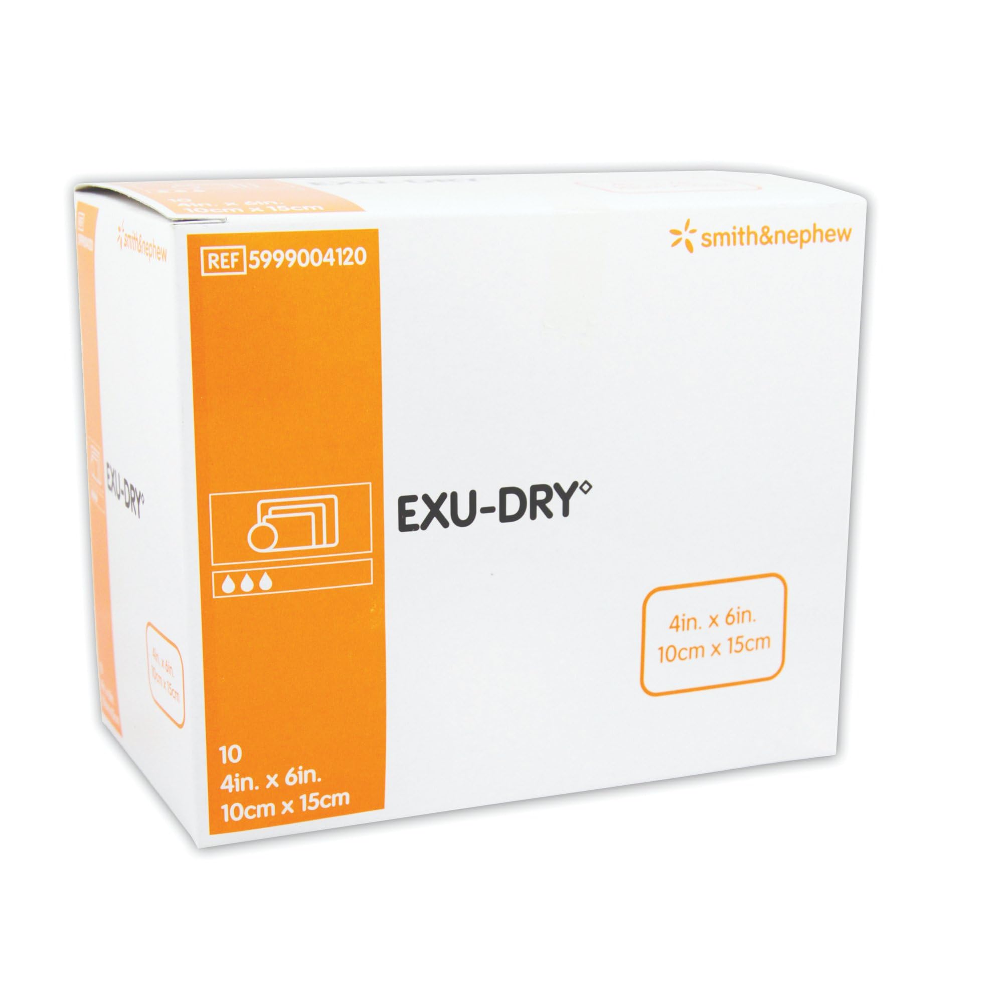 Foto 2 pulgar | Apósito Para Heridas Smith & Nephew Exu-dry De 4 X 6 Cm De Absorción Total - Venta Internacional.
