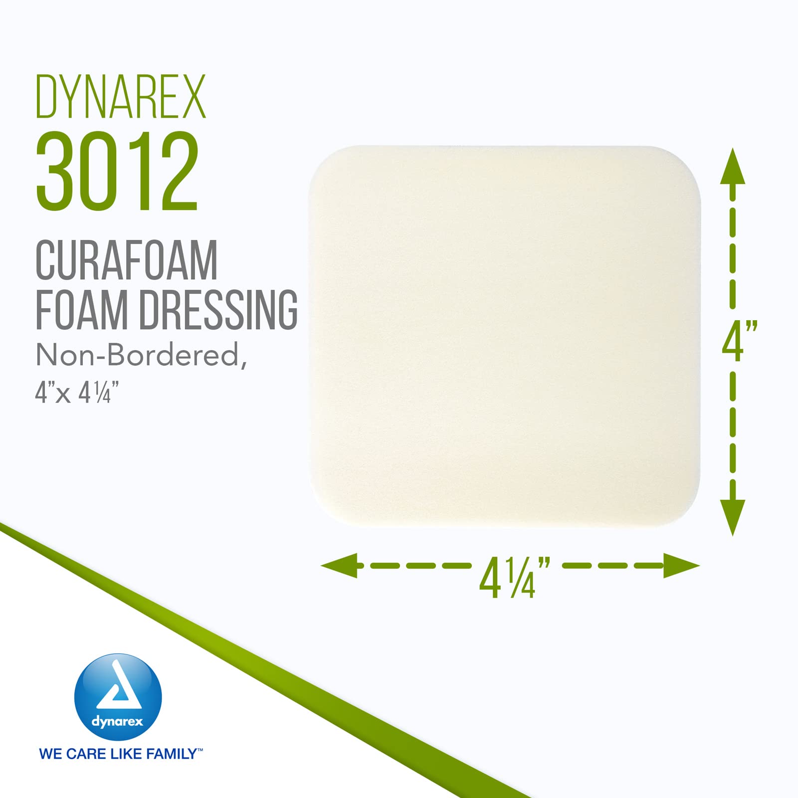 Foto 2 | Aderezo De Espuma Dynarex Curafoam Sin Bordes De 4 X 10 Cm  Paquete De 10 - Venta Internacional.