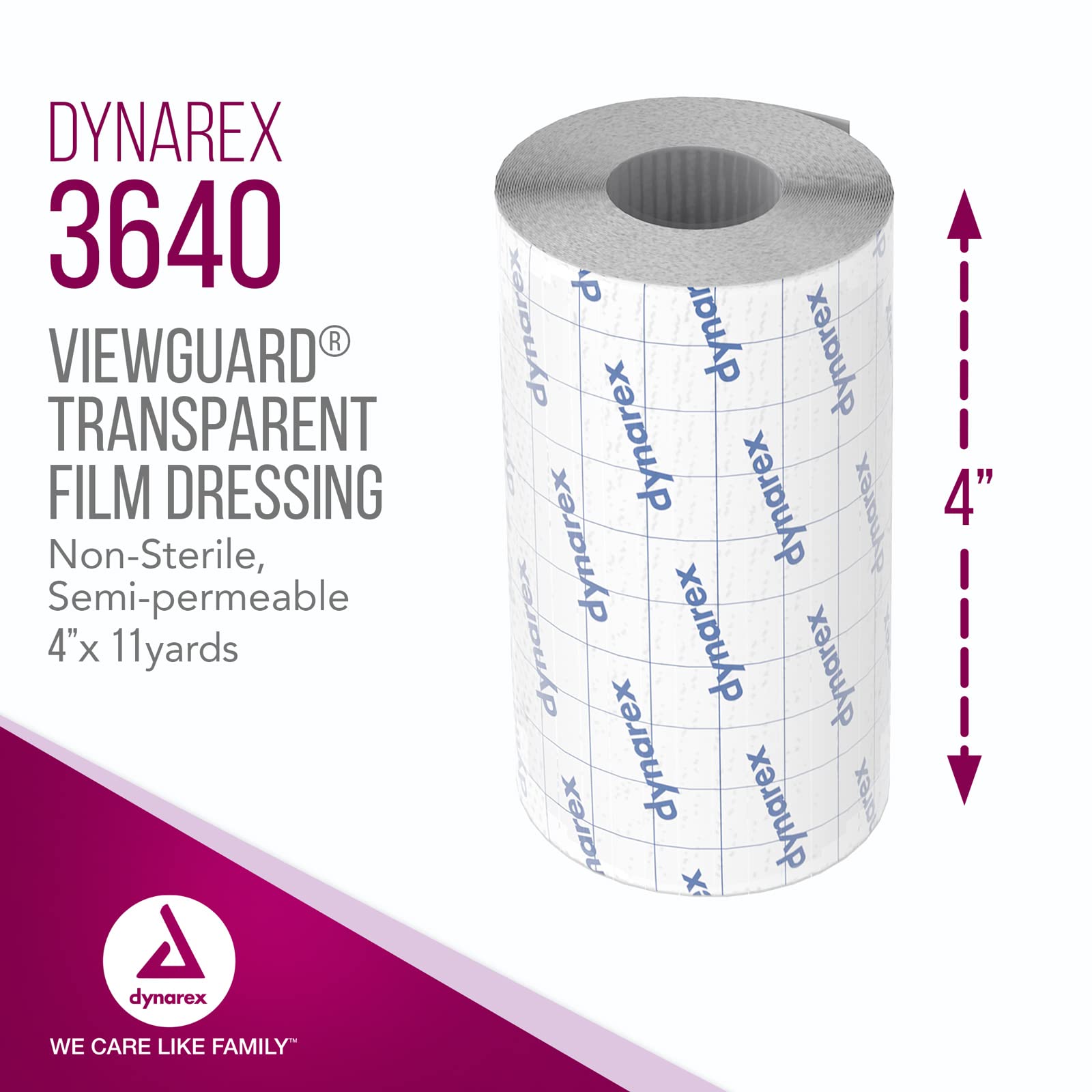 Foto 2 | Rollo De Película Transparente Dynarex View Guard 4x11yd - Venta Internacional.