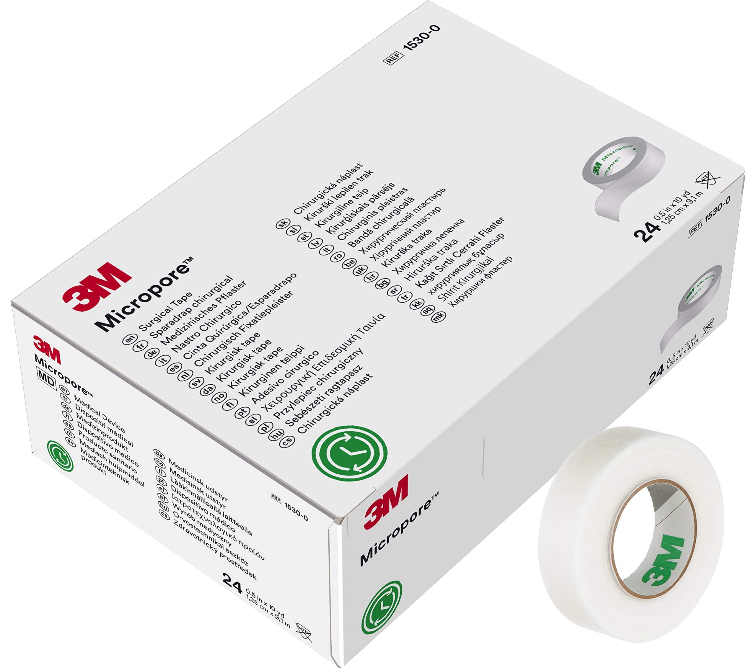 Foto 2 pulgar | Cinta Quirúrgica 3m Micropore 1530-0  1 25 Cm X 9 1 M  24 Rollos - Venta Internacional.