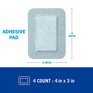Foto 2 | Almohadillas Adhesivas Nexcare Strong Hold Sin Dolor 4 Unidades - Venta Internacional.