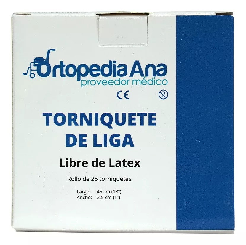 Foto 5 pulgar | Torniquete De Liga Sin Látex Desechable - Rollo (25 Piezas)