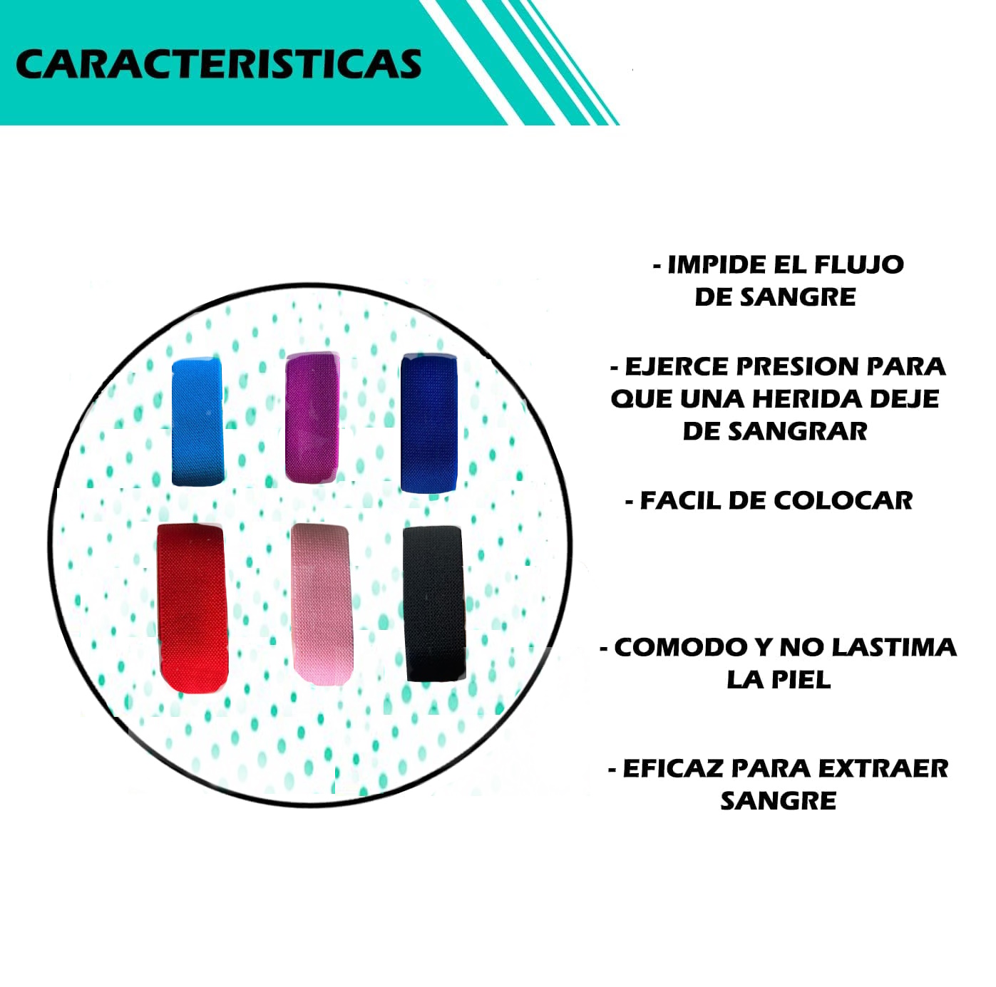 Foto 4 pulgar | Torniquete Venoso Extracción Sangre Suave Tor Medimetrics