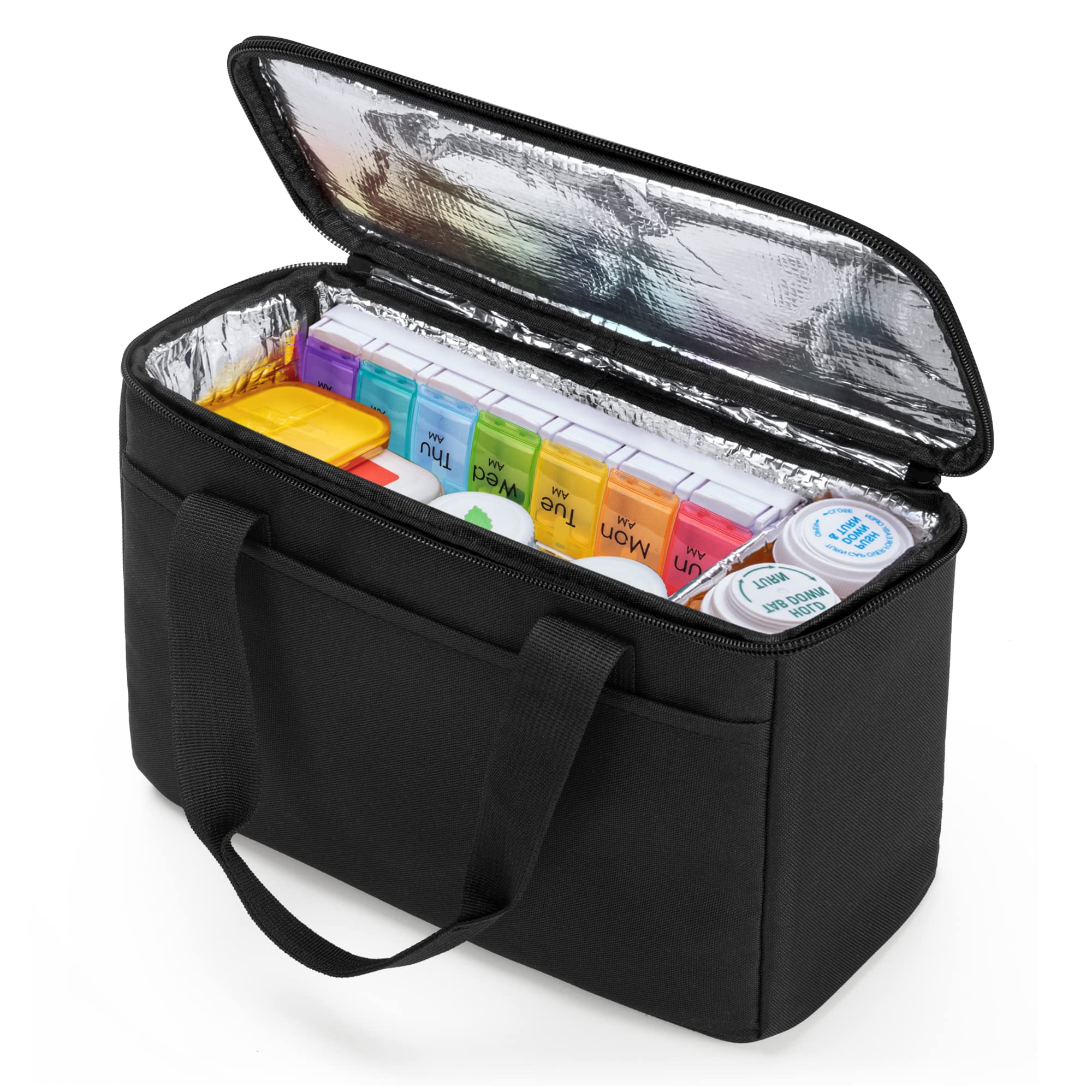 Foto 2 pulgar | Bolsa De Primeros Auxilios Trunab  Pequeña  Vacía  Para Guardar Medicamentos  Color Negro - Venta Internacional.