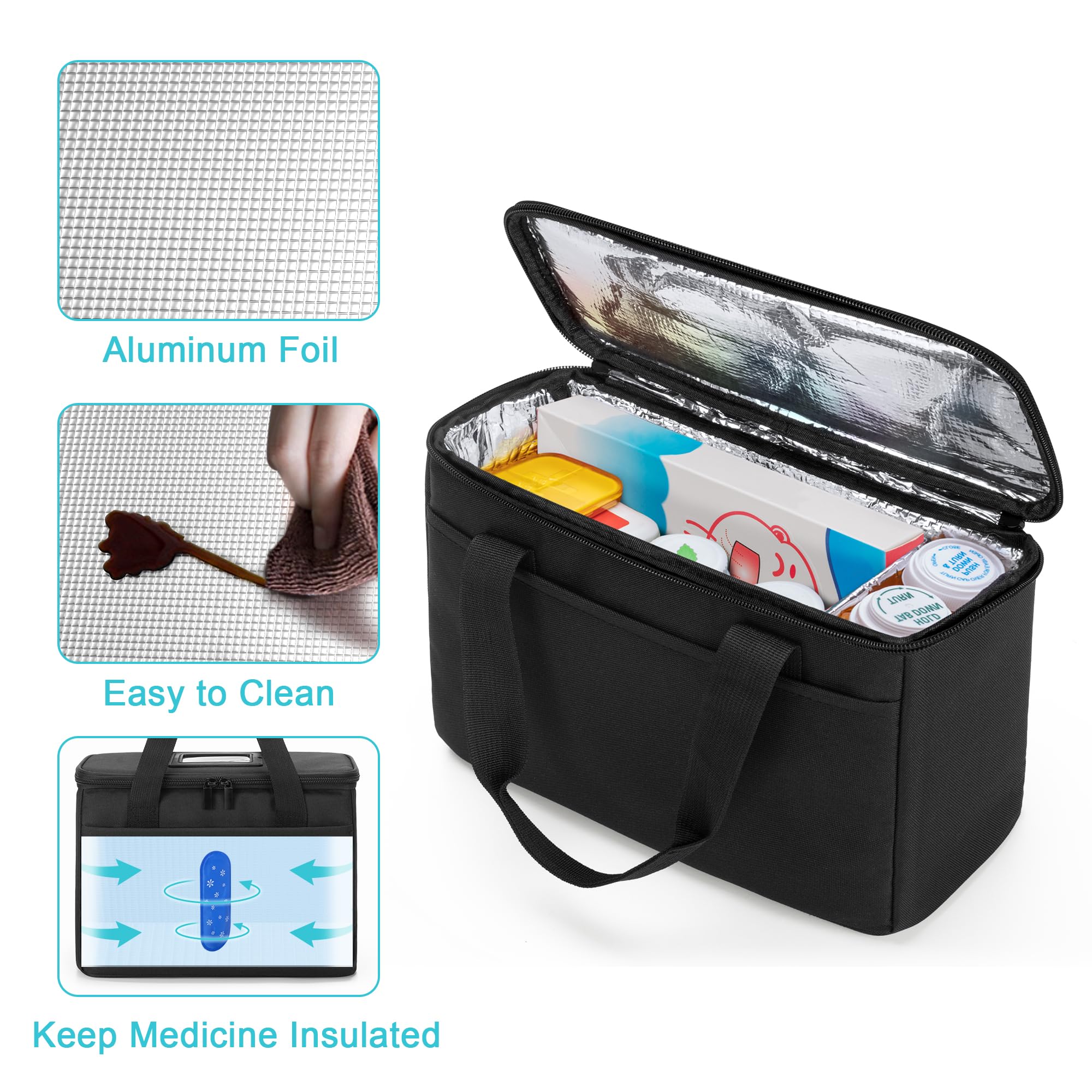 Foto 3 pulgar | Bolsa De Primeros Auxilios Trunab  Pequeña  Vacía  Para Guardar Medicamentos  Color Negro - Venta Internacional.
