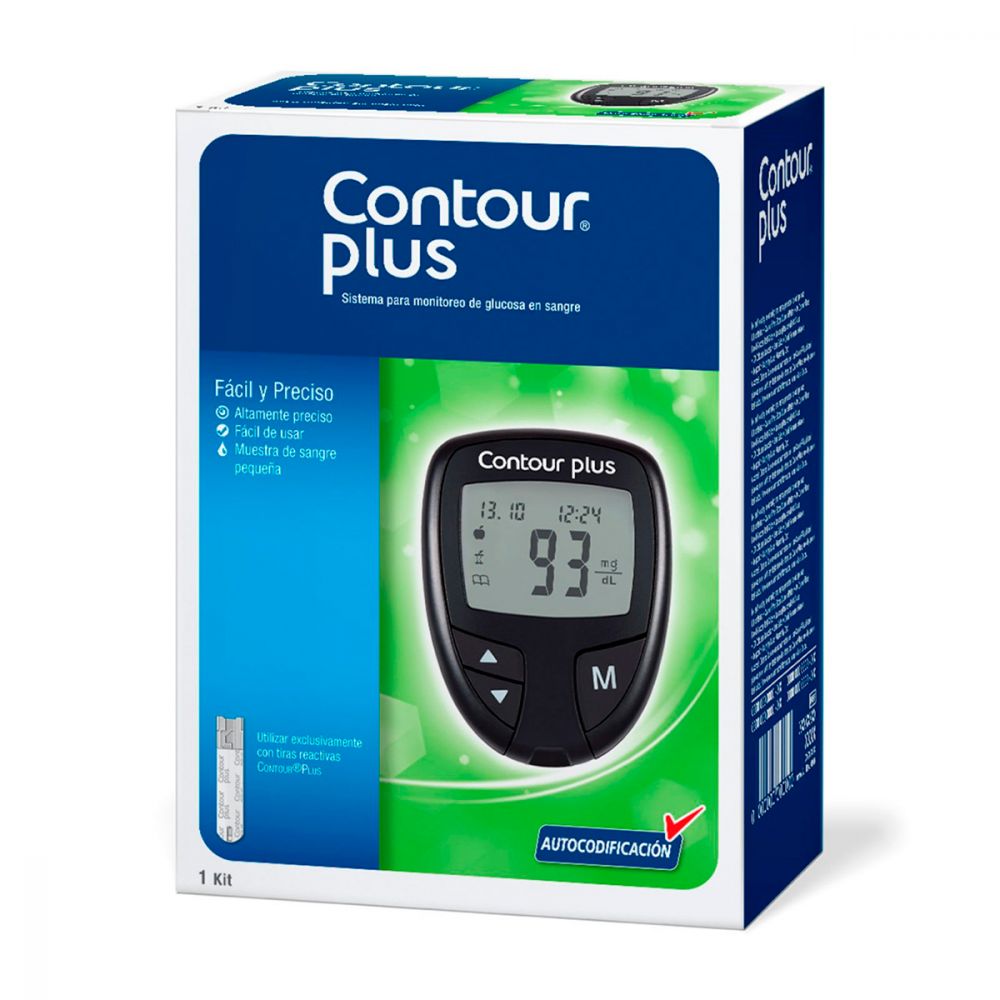 Foto 1 | Glucómetro Total Medic Contour Plus color Negro