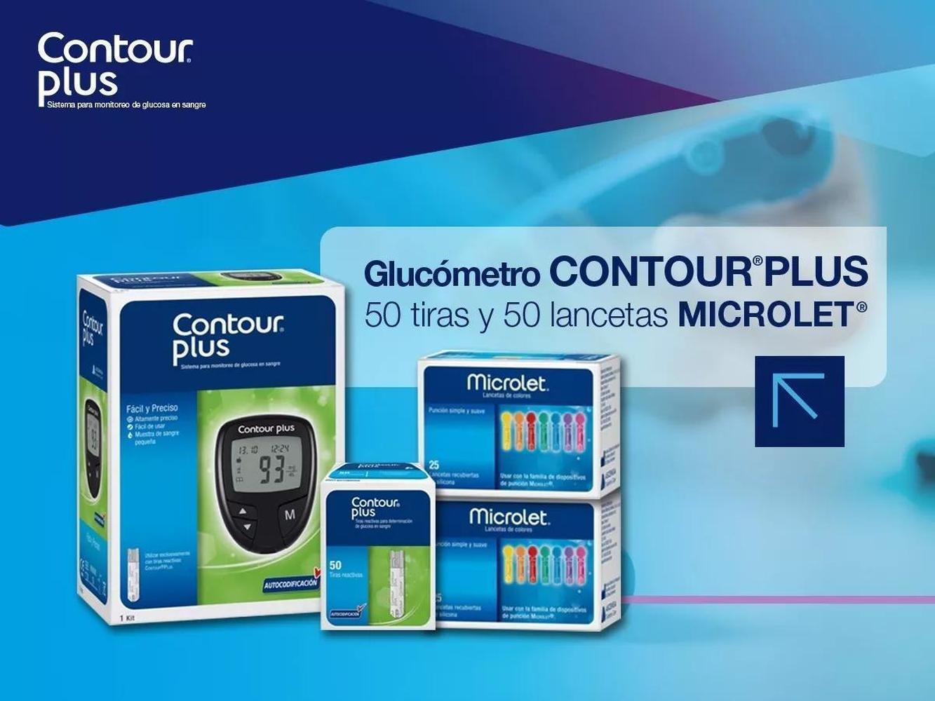 Foto 2 | Glucómetro Total Medic Contour Plus color Negro