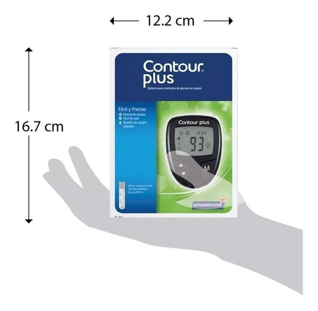 Foto 4 pulgar | Glucómetro Total Medic Contour Plus color Negro