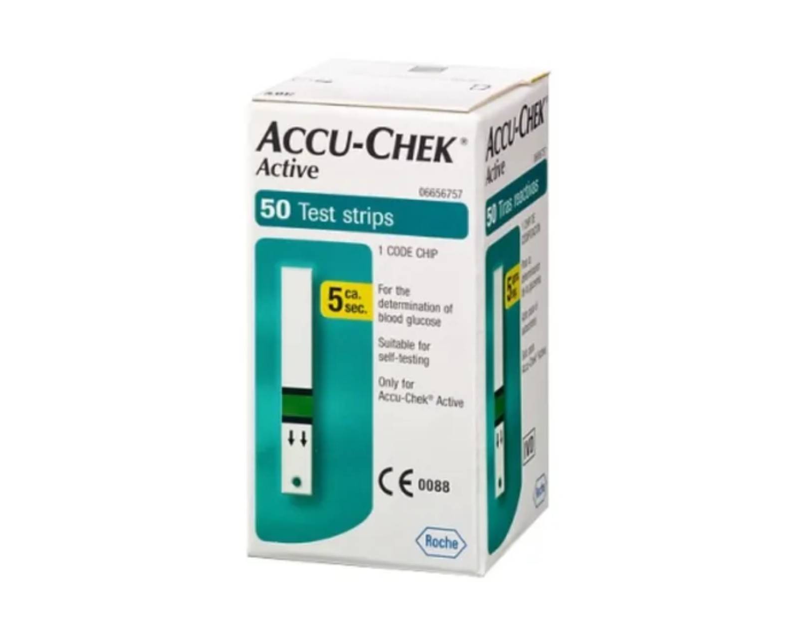 Foto 1 | Tiras Reactivas Accu Chek Active Caja con 50 Piezas