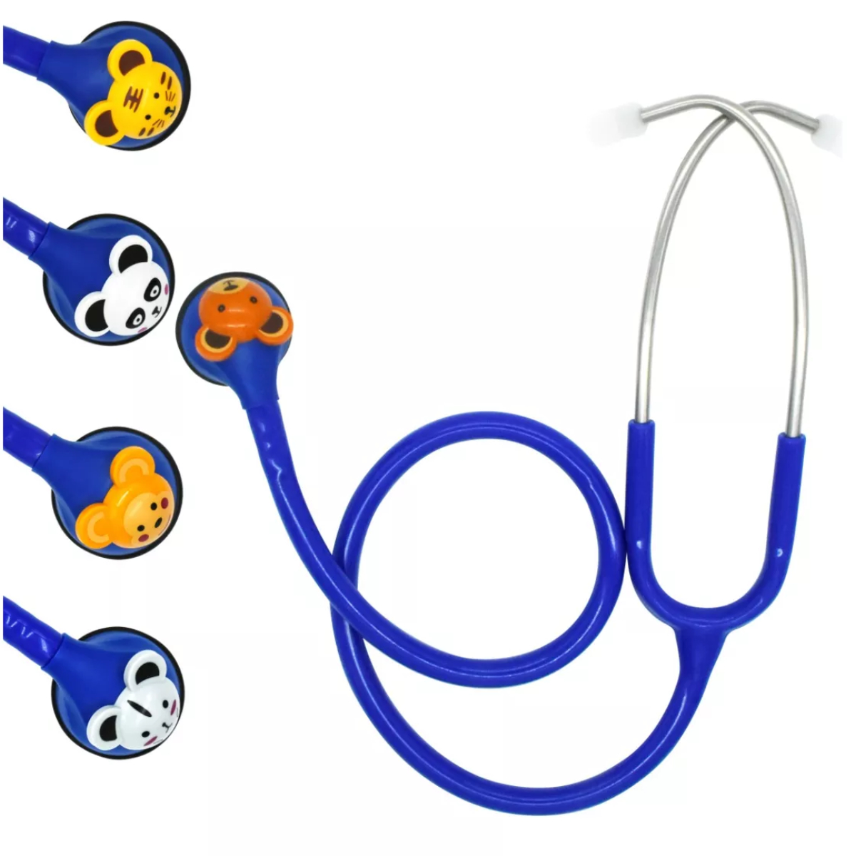 Foto 2 pulgar | Estetoscopio Pediátrico MedStar 30E Azul de 1 Campana Funny Animal