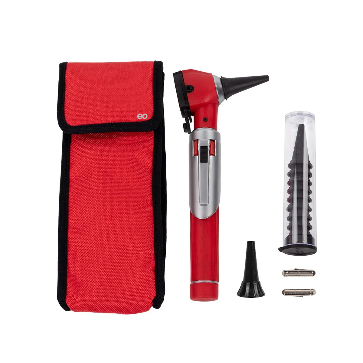 Foto 4 pulgar | Otoscopio Medico Luz Led Estudiante Diagnostico Y Accesorios Eo Safe Imports Esi-20059 Rojo