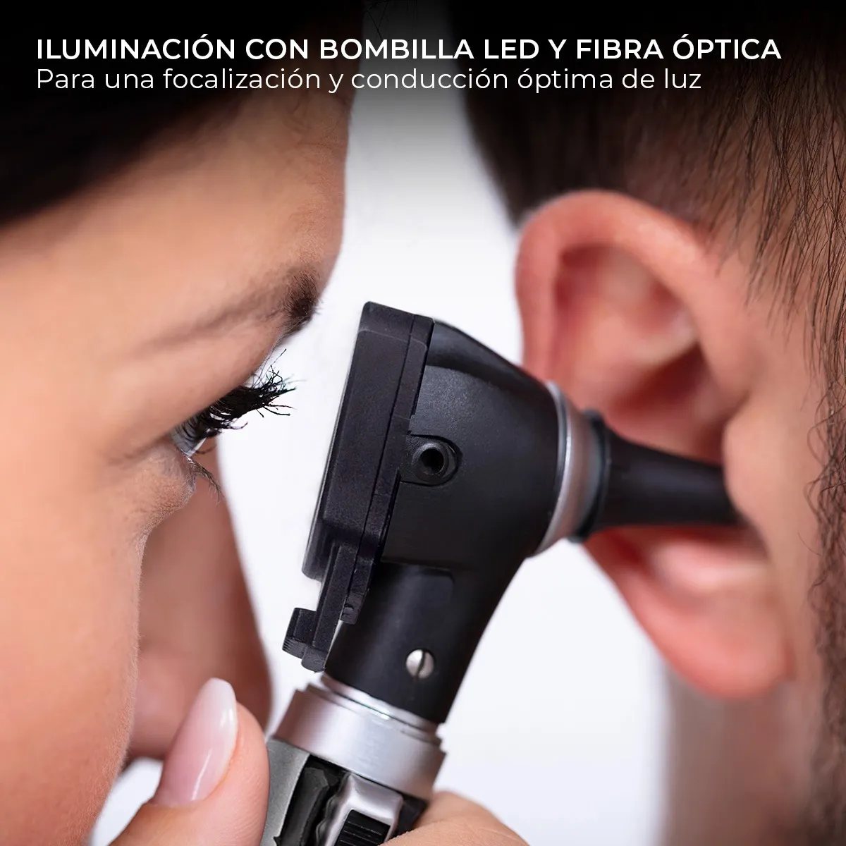 Foto 5 pulgar | Otoscopio Medico Luz Led Estudiante Diagnostico Y Accesorios Eo Safe Imports Esi-20059 Rojo