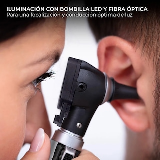 Foto 4 | Otoscopio Medico Luz Led Estudiante Diagnostico Y Accesorios Eo Safe Imports Esi-20059 Rojo
