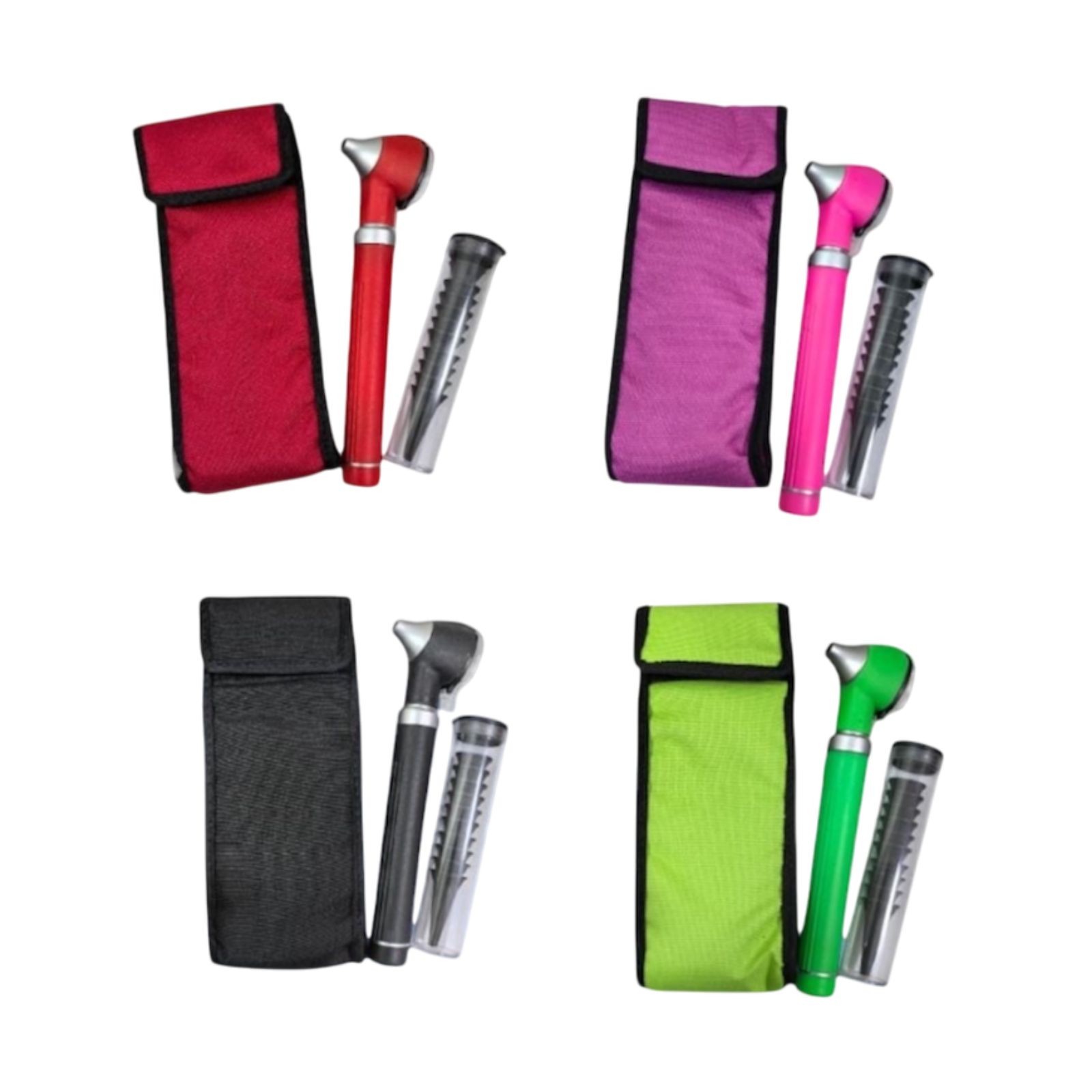 Foto 4 pulgar | Otoscopio Medico Con Luz Led Y Fibra Optica Con Estuche Verde