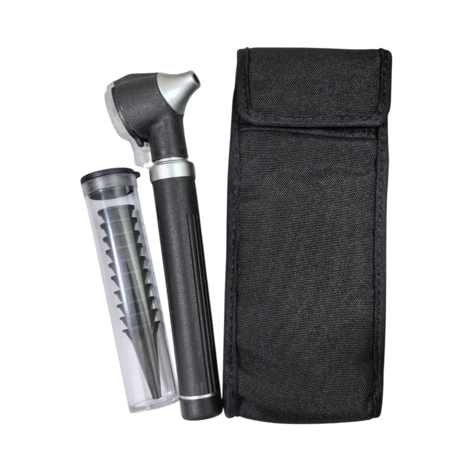 Foto 4 pulgar | Otoscopio Medico Con Luz Led Y Fibra Optica Con Estuche Negro