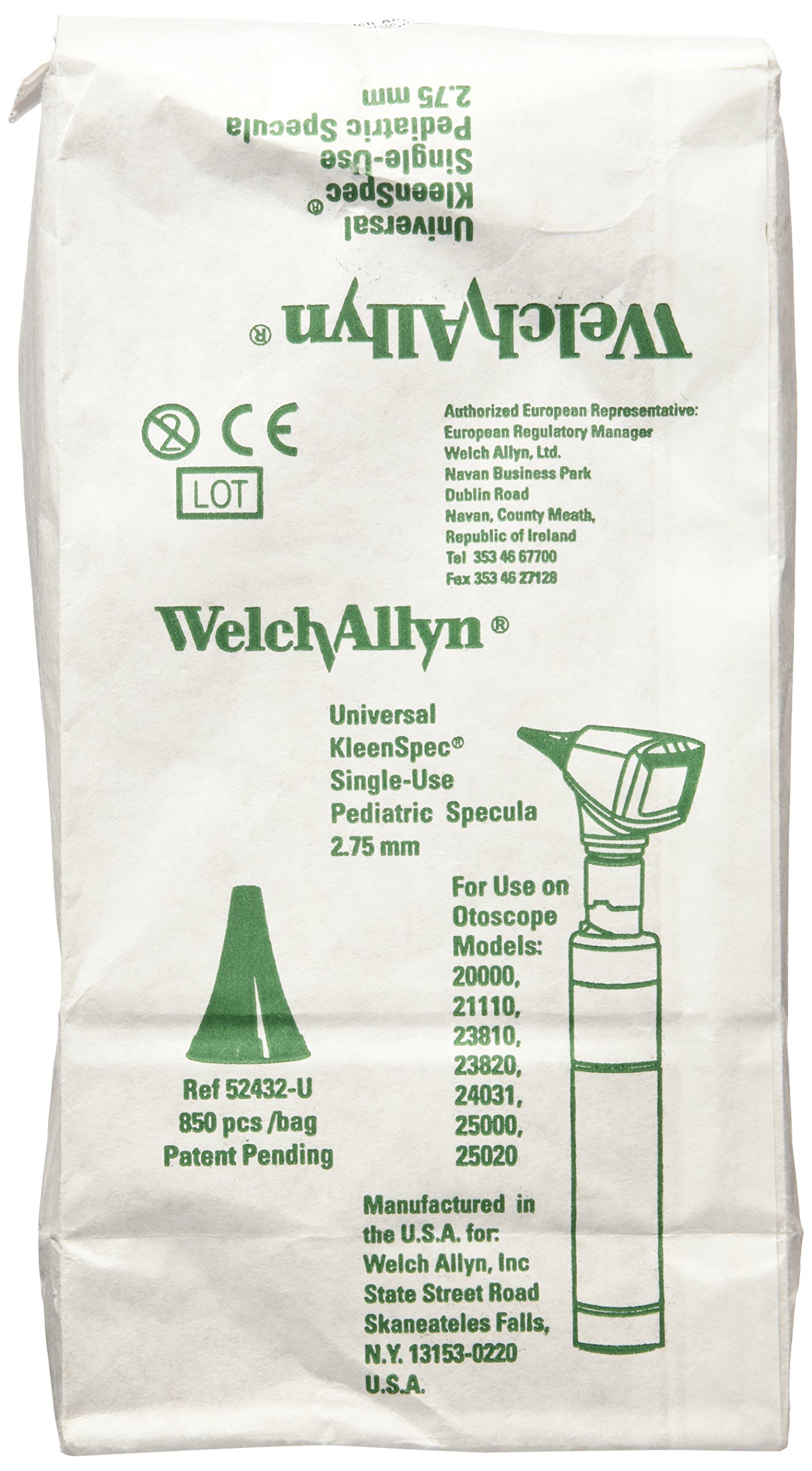 Foto 1 | Espécula Desechable Welch Allyn Universal  2 75 Mm  850 Unidades - Venta Internacional.