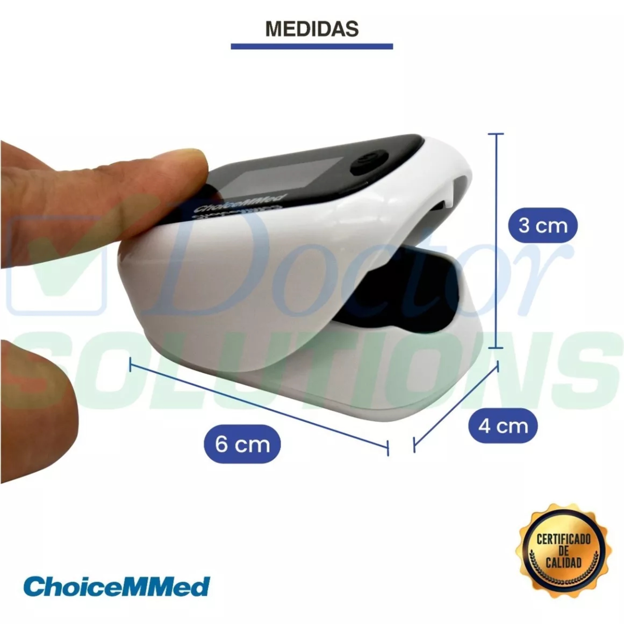 Foto 8 pulgar | Oxímetro de Pulso Choicemmed Md300c63 Medición de Frecuencia Respiratoria