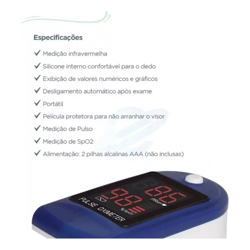 Foto 2 | Oxímetro De Pulso De Dedo Swisscare Cms50d Blanco/azul - Venta Internacional.