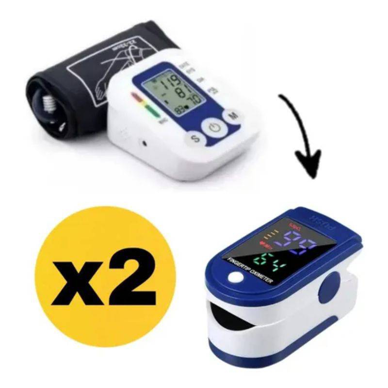 Foto 2 pulgar | Tensiómetro Digital Con Brazo Con Enchufe De Presión, Saturómetro, Oximetro - Venta Internacional.
