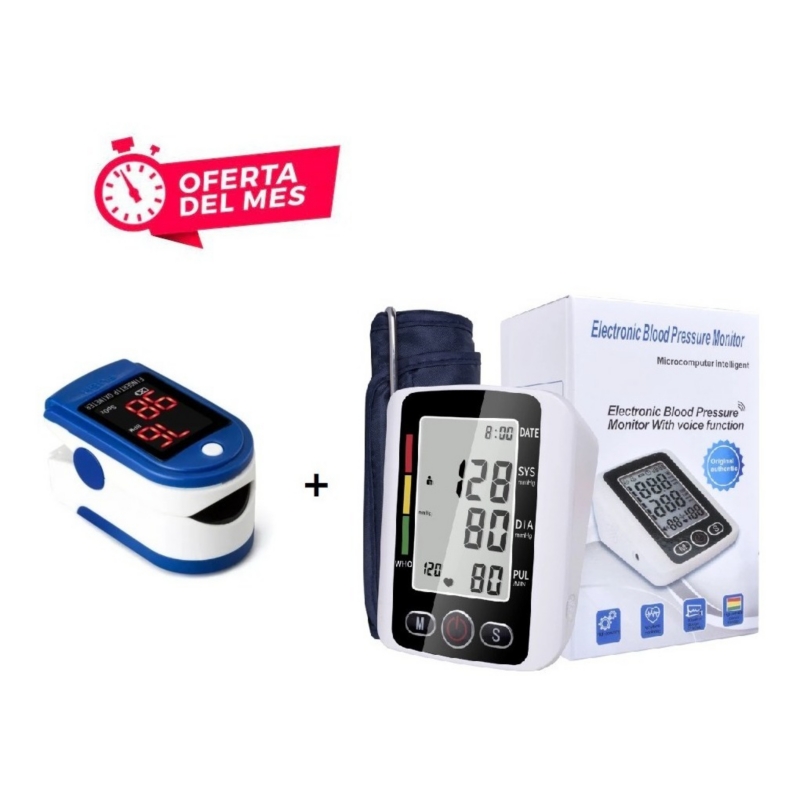 Foto 1 | Tensiómetro Digital Health Pack Oxímetro de Presión Saturomete - Venta Internacional