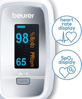 Foto 2 | Oxímetro De Pulso Con Punta De Dedo Beurer Po30 Con Pantalla De 4 Colores - Venta Internacional.