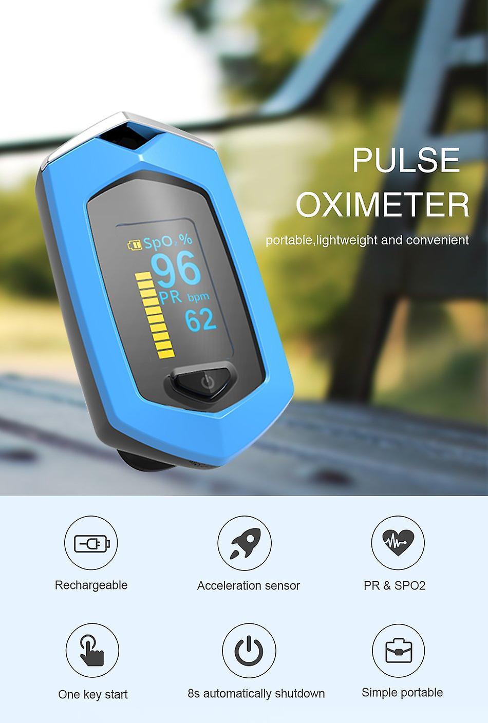 Foto 4 pulgar | Oxímetro De Punta De Dedo Sanlin Beans Oled Spo2 Monitor De Oxígeno En Sangre - Venta Internacional.