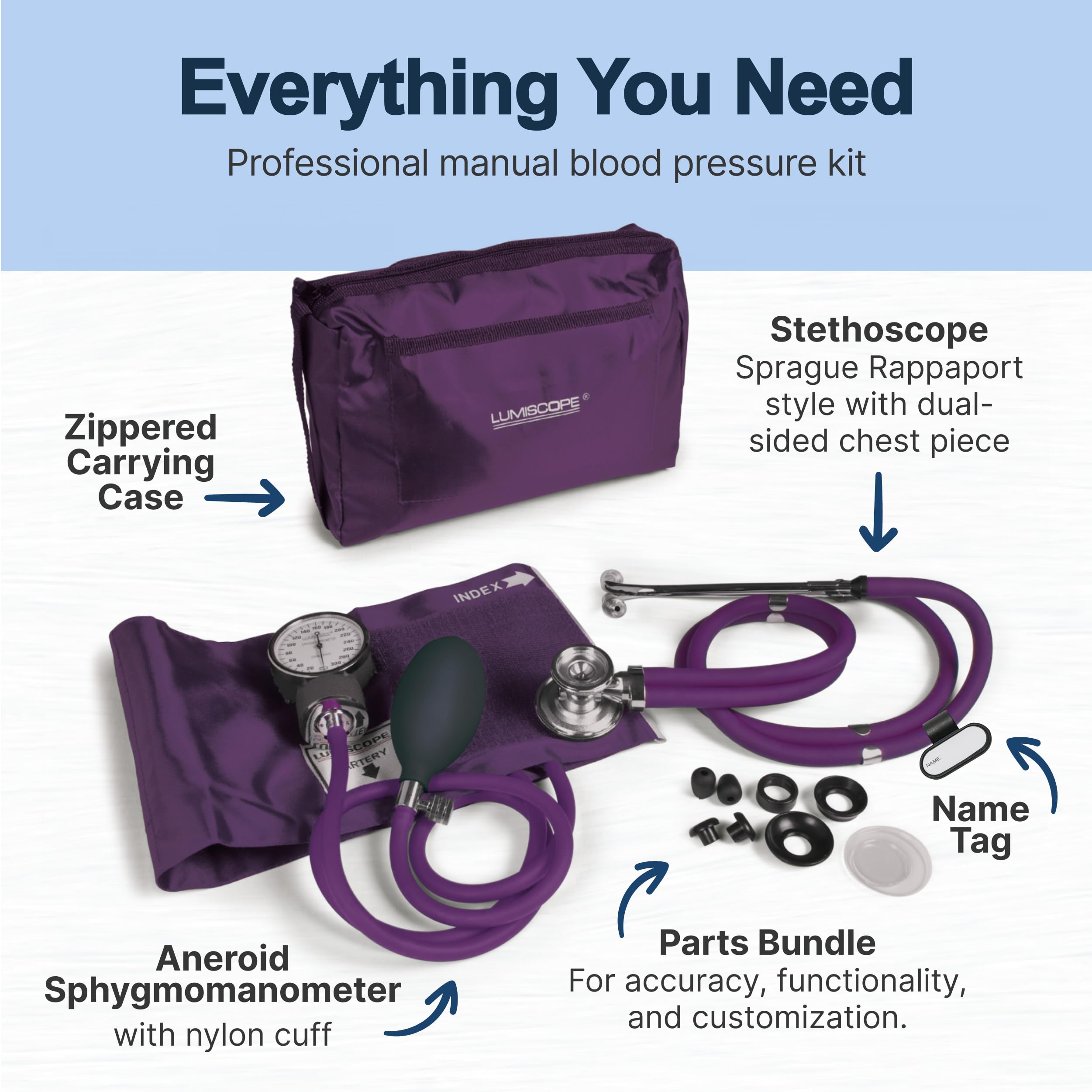 Foto 3 | Kit De Presión Arterial Lumiscope Professional Con Estetoscopio - Venta Internacional.