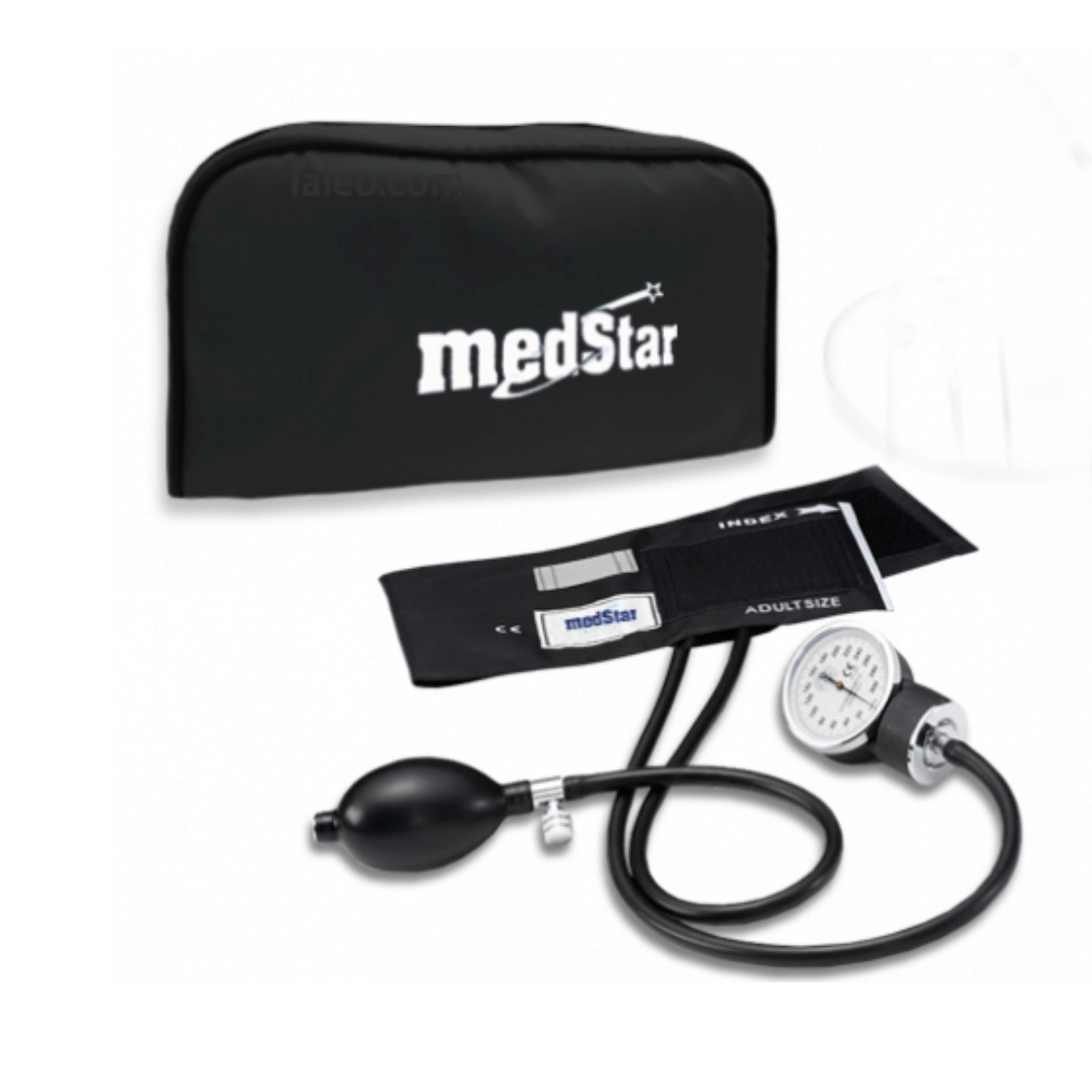 Foto 3 pulgar | Kit Baumanómetro Aneroide MedStar Sli-hs-50a-f color Negro con Estetoscopio de Una Campana