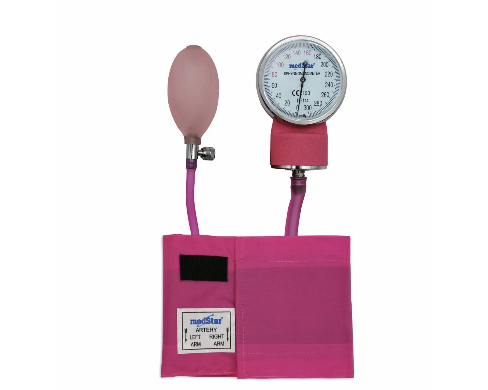 Foto 3 pulgar | Baumanómetro Aneroide Medstar color Rosa Kit con Estetoscopio de Doble Campana