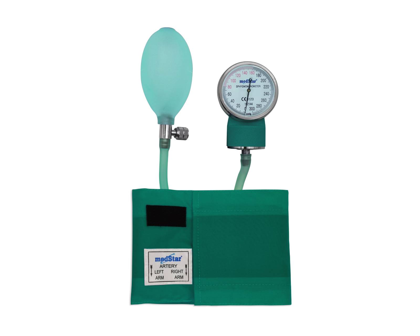 Foto 3 pulgar | Kit de Baumanómetro Aneroide Medstar 50a-f más Estetoscopio de una Campana color Verde