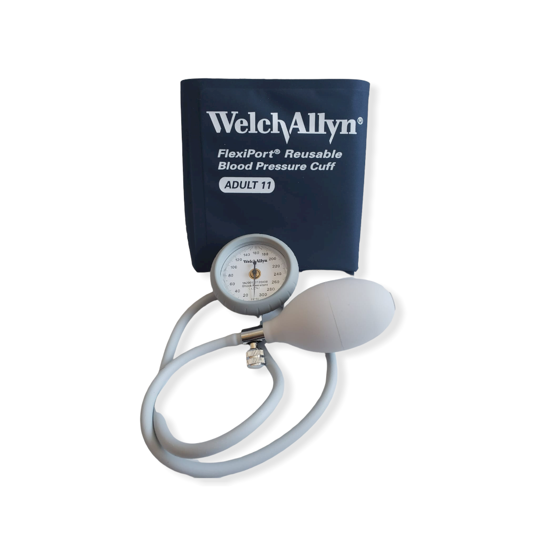 Esfigmomanómetro Aneroide Durashock Serie Bronce Welch Allyn Ms44-11 Caratula color Gris