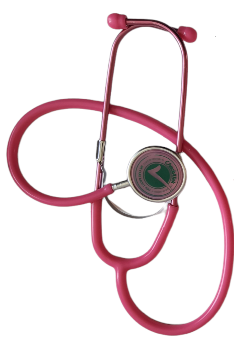Foto 2 | Kit Baumanómetro Aneroide y Estetoscopio Campana Doble Adulto Checkatek color Rosa