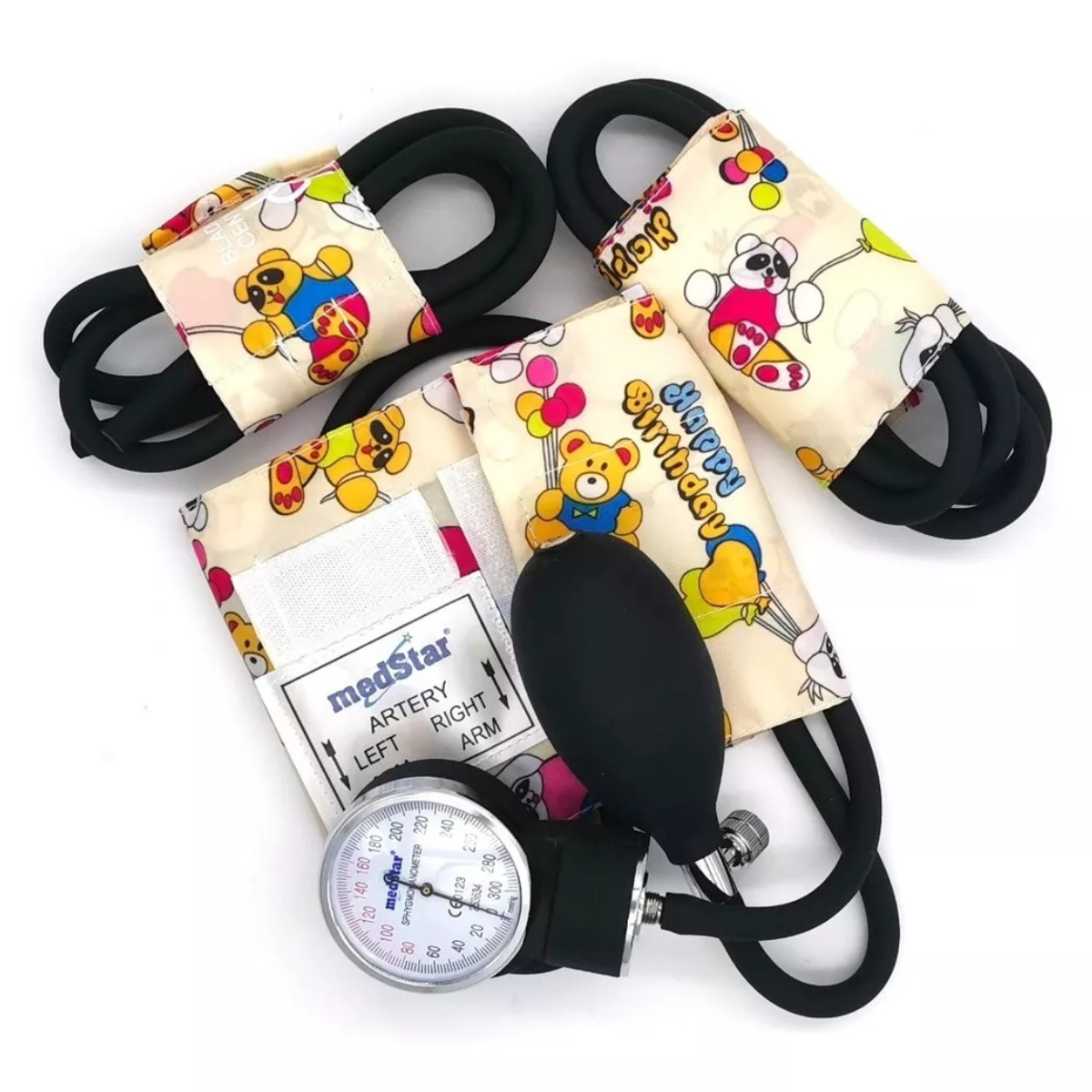 Foto 2 pulgar | Baumanómetro Aneroide Pediátrico MedStar Tierno Diseño Osito