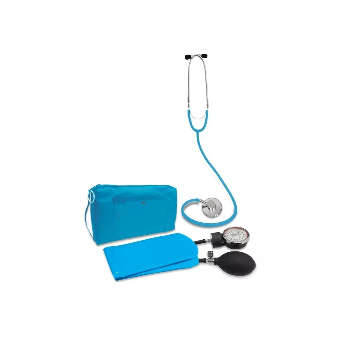 Kit Baumanómetro Estetoscopio Máquina Eo Safe Imports Esi-10648-1 Azul