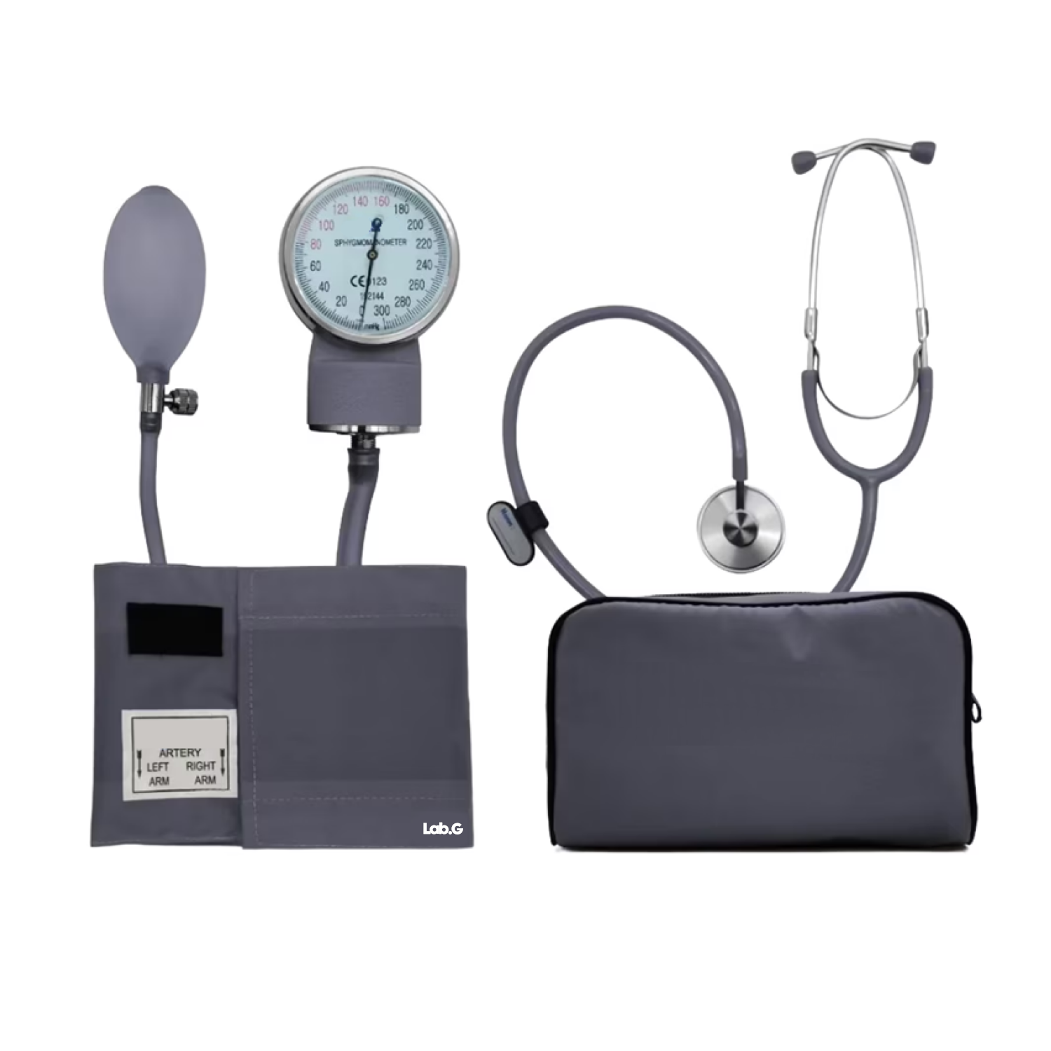 Foto 1 | Baumanómetro Lab.g Kit Con Estetoscopio De Una Campana Gris