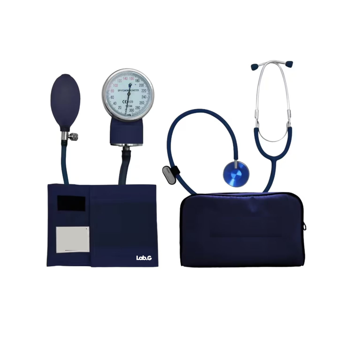 Foto 1 | Baumanómetro Lab.g Kit Con Estetoscopio De Una Campana Azul