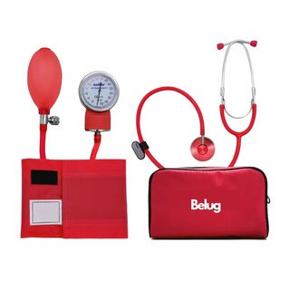 Foto 1 | Baumanómetro Kit Con Estetoscopio De Una Campana Belug Rojo