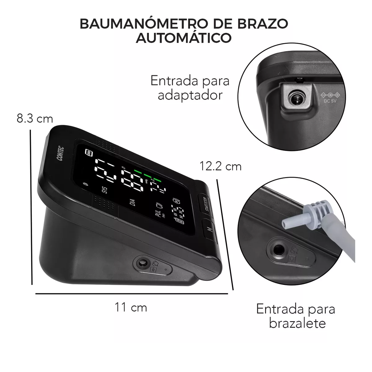 Foto 2 | Monitor Digital De Presion Automatico De Brazo Eo Safe Imports Esi-12563  Negro