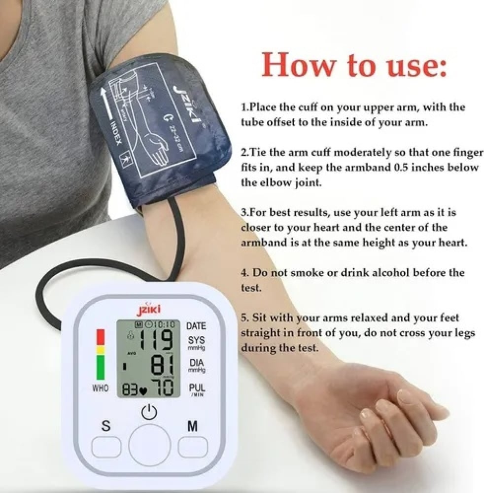 Foto 7 | Tensiómetro De Brazo Automático Lcd Digital 2210 - Venta Internacional.
