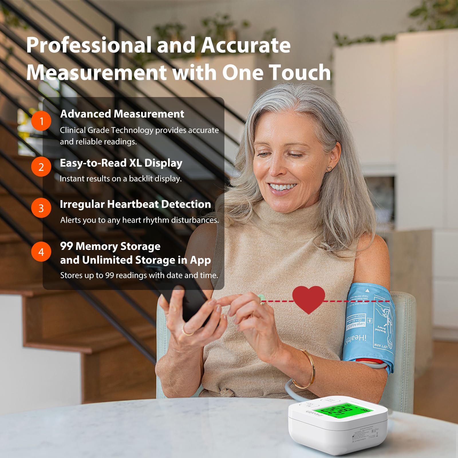 Foto 3 pulgar | Monitor de Presión Arterial Ihealth Track Smart Upper Arm - Venta Internacional