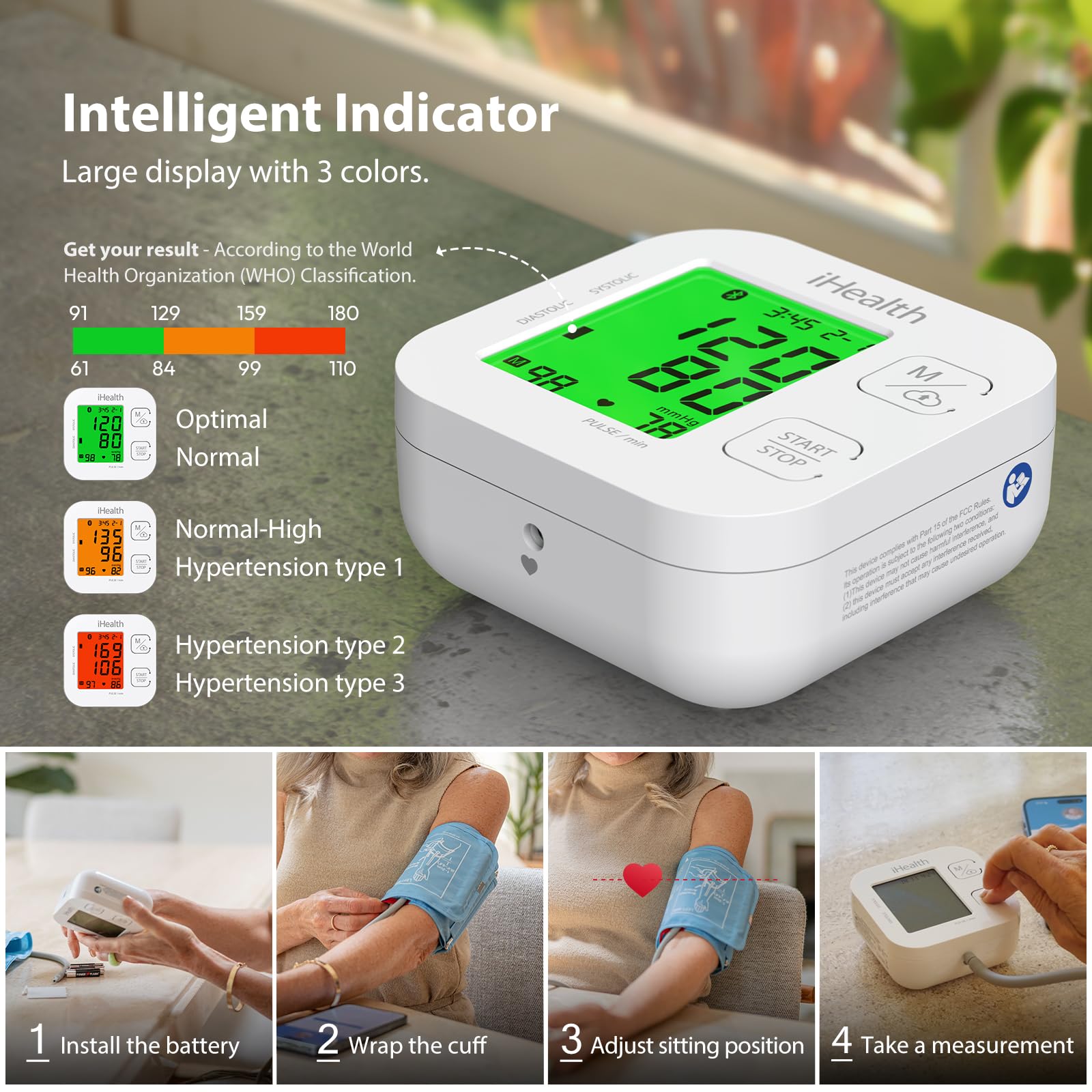 Foto 4 pulgar | Monitor de Presión Arterial Ihealth Track Smart Upper Arm - Venta Internacional